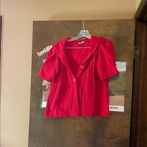 Christopher & Banks Vibrant Red Blouse
